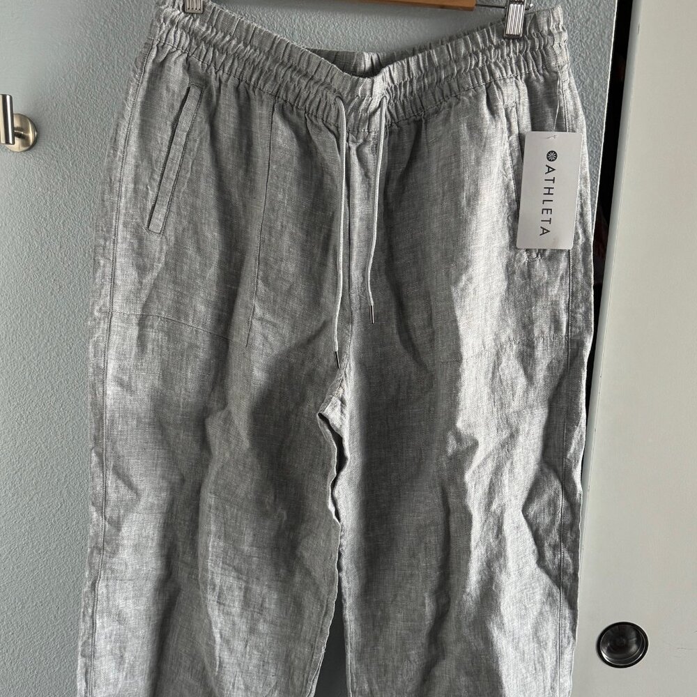 Athleta Retreat Linen Wide Leg Pant